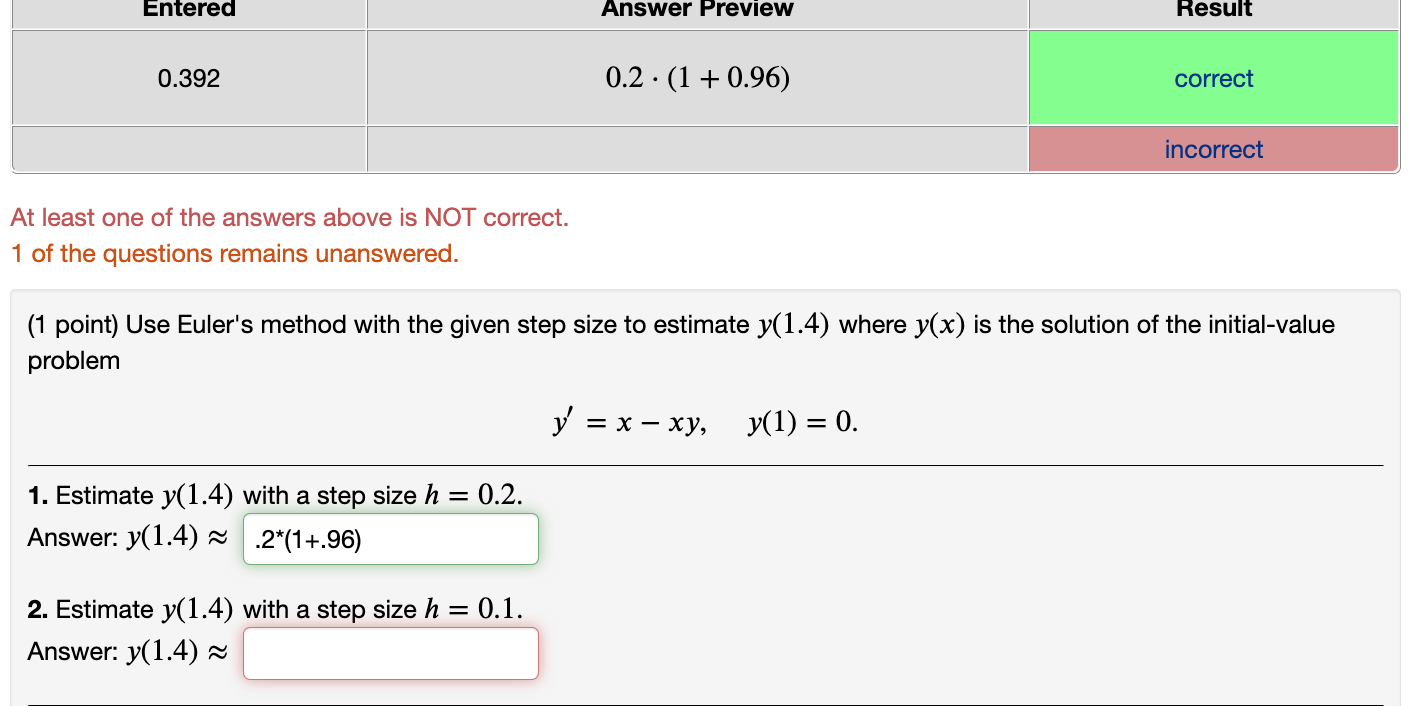 correct. (1 point) Use a linear approximation to estimate the number (27.07)