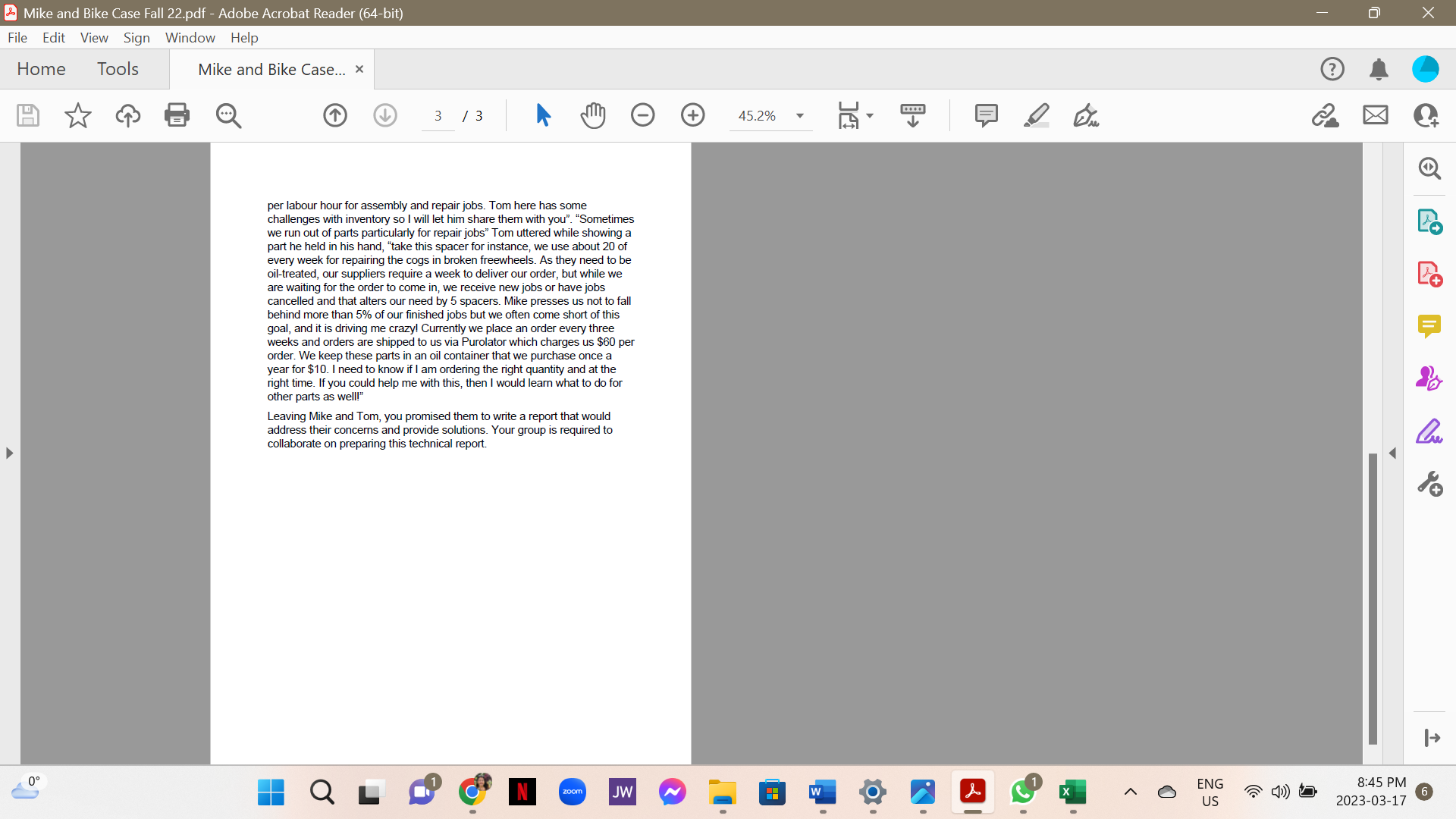 File Edit View Sign Window Help Home Tools Mike and Bike Case...