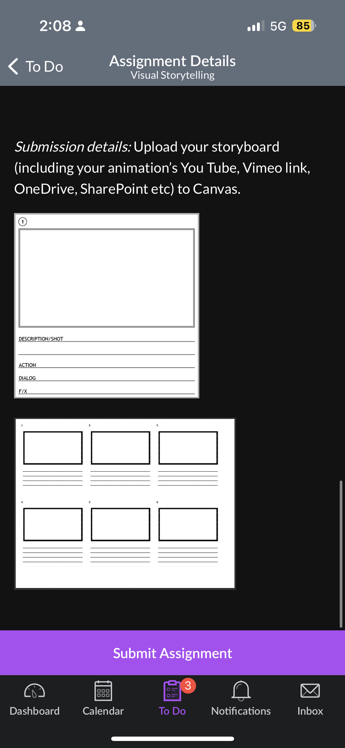 chosen flash fiction. The storyboard must be at least 24 panels (4