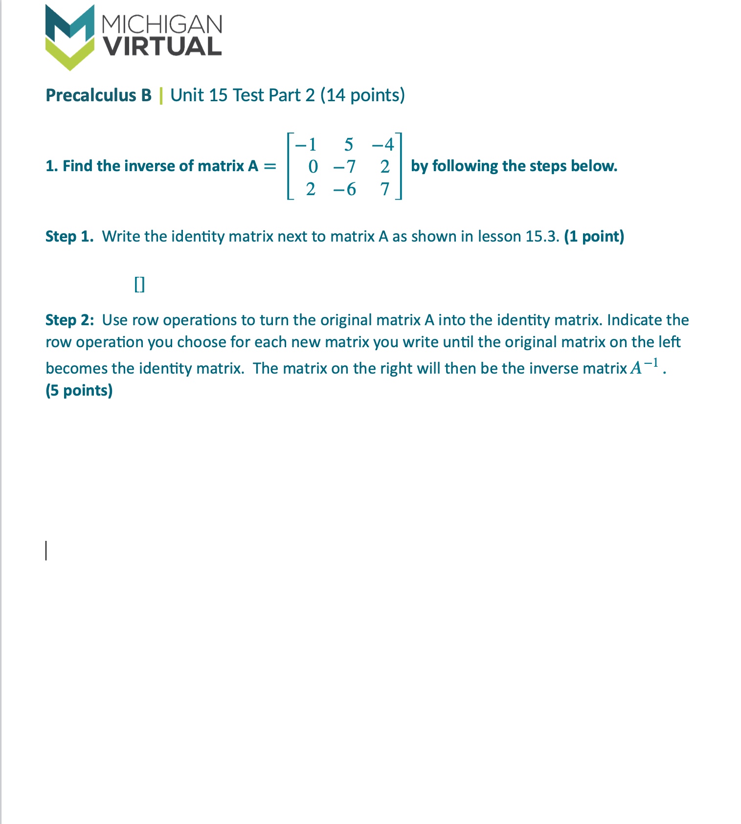 steps below. 3x + 3y+5z = -23 x-3y+4z-21 -x-5y = -3 Step