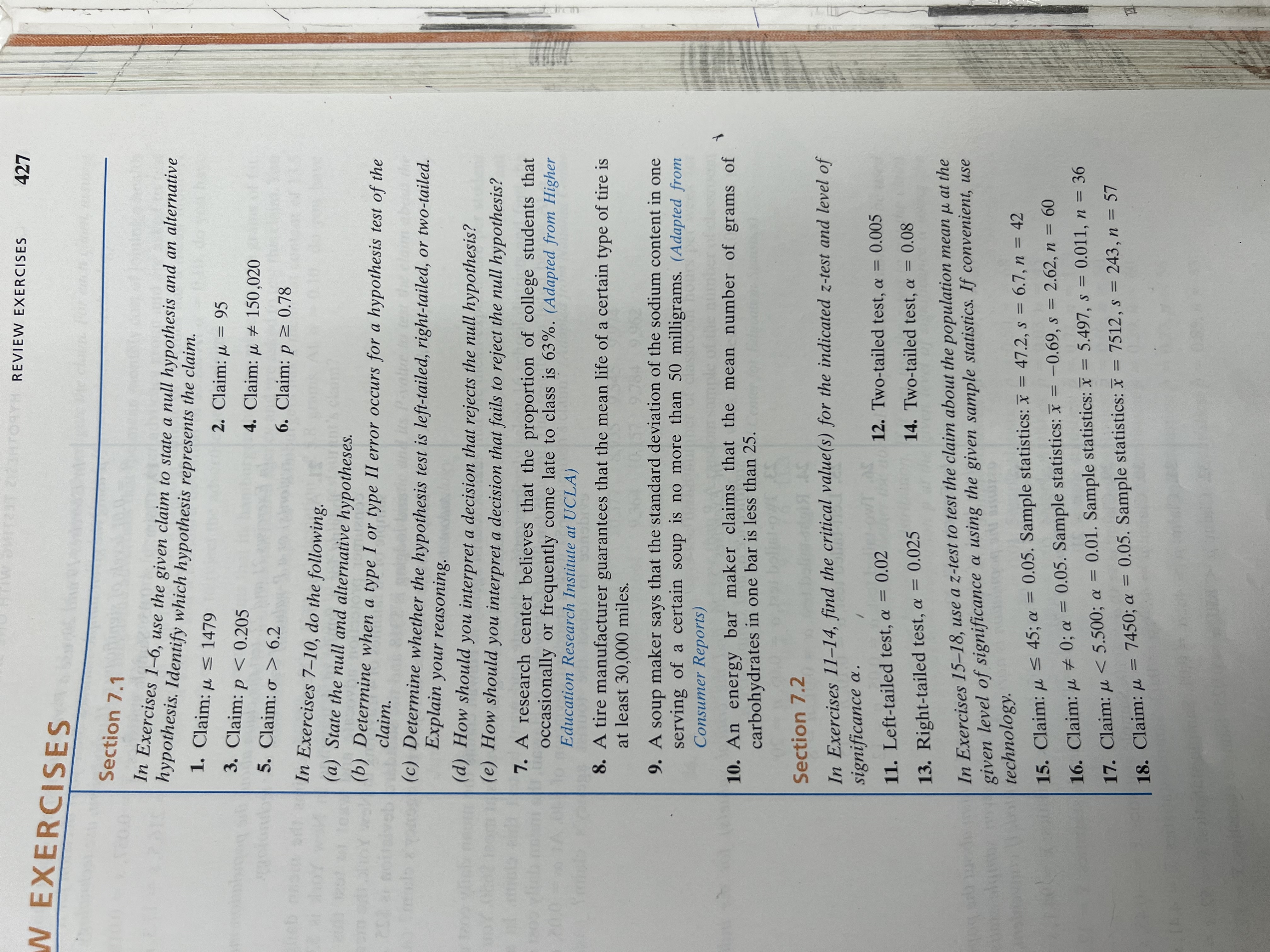 technology. In Exercises 19 and 20, use a P-value to test the