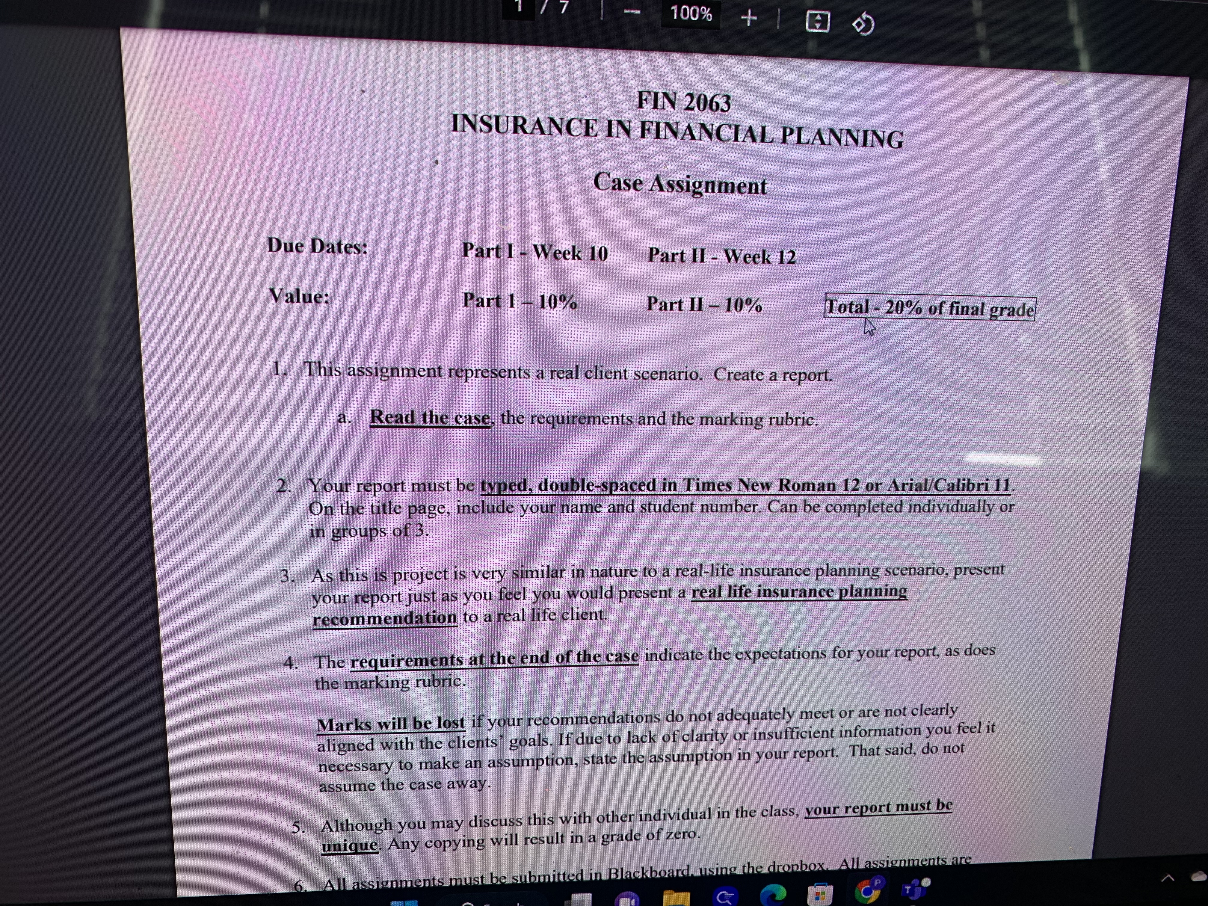 list the objectives, identify the risks Dave and Adele face, etc. ntify