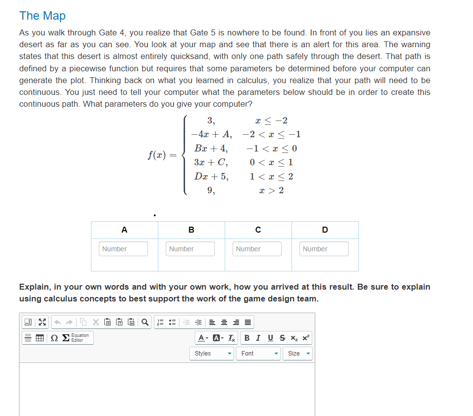 The Map As you walk through Gate 4, you realize that Gate