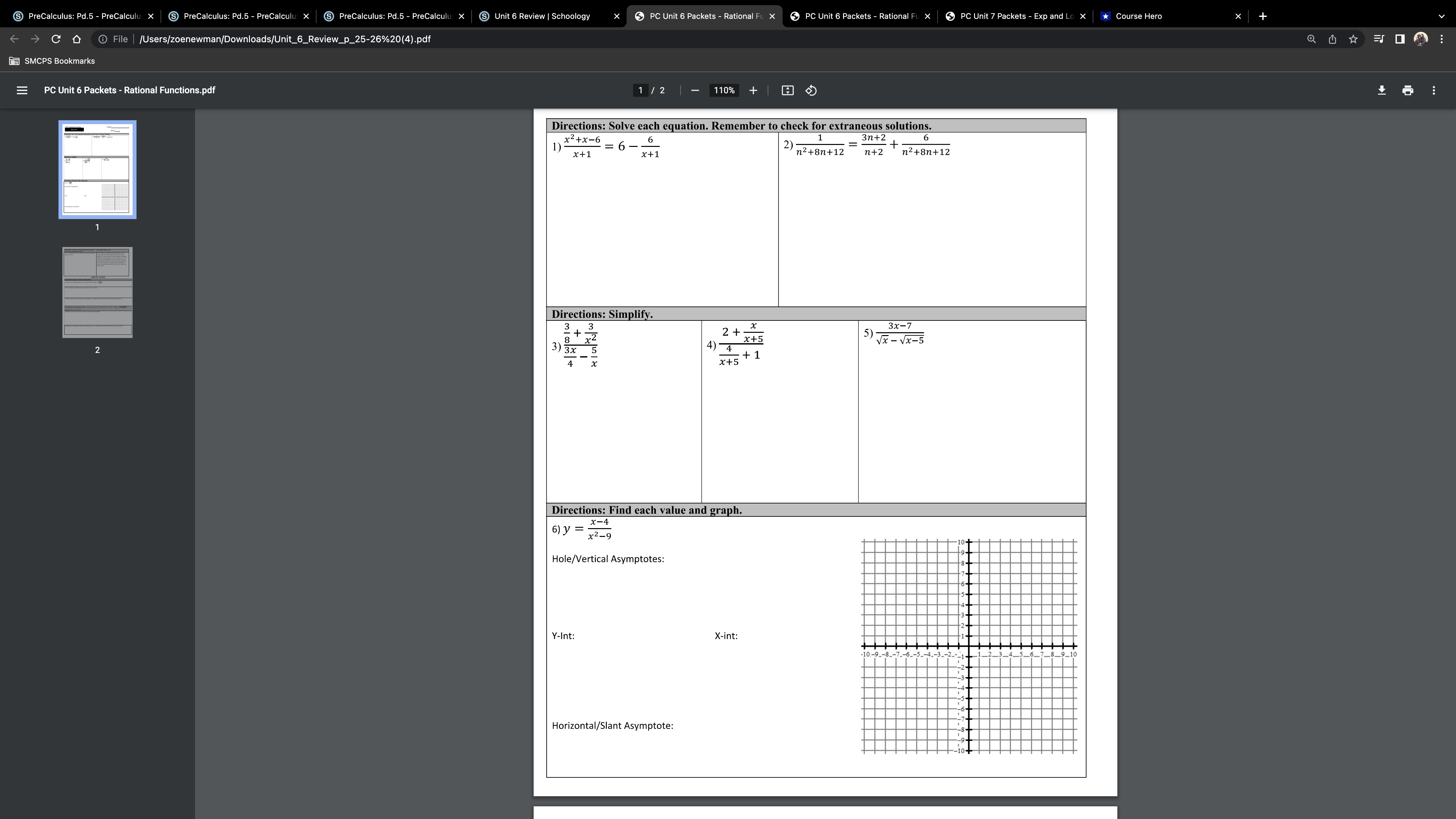 PC Unit 7 Packets - Exp and Lo X Course Hero C