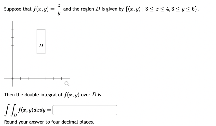 of a solid Suppose that f(x, y) = 4x + 5y and