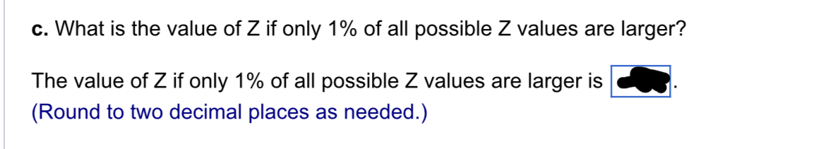 standard deviation of 1), complete parts (a) through (d) below. Click here