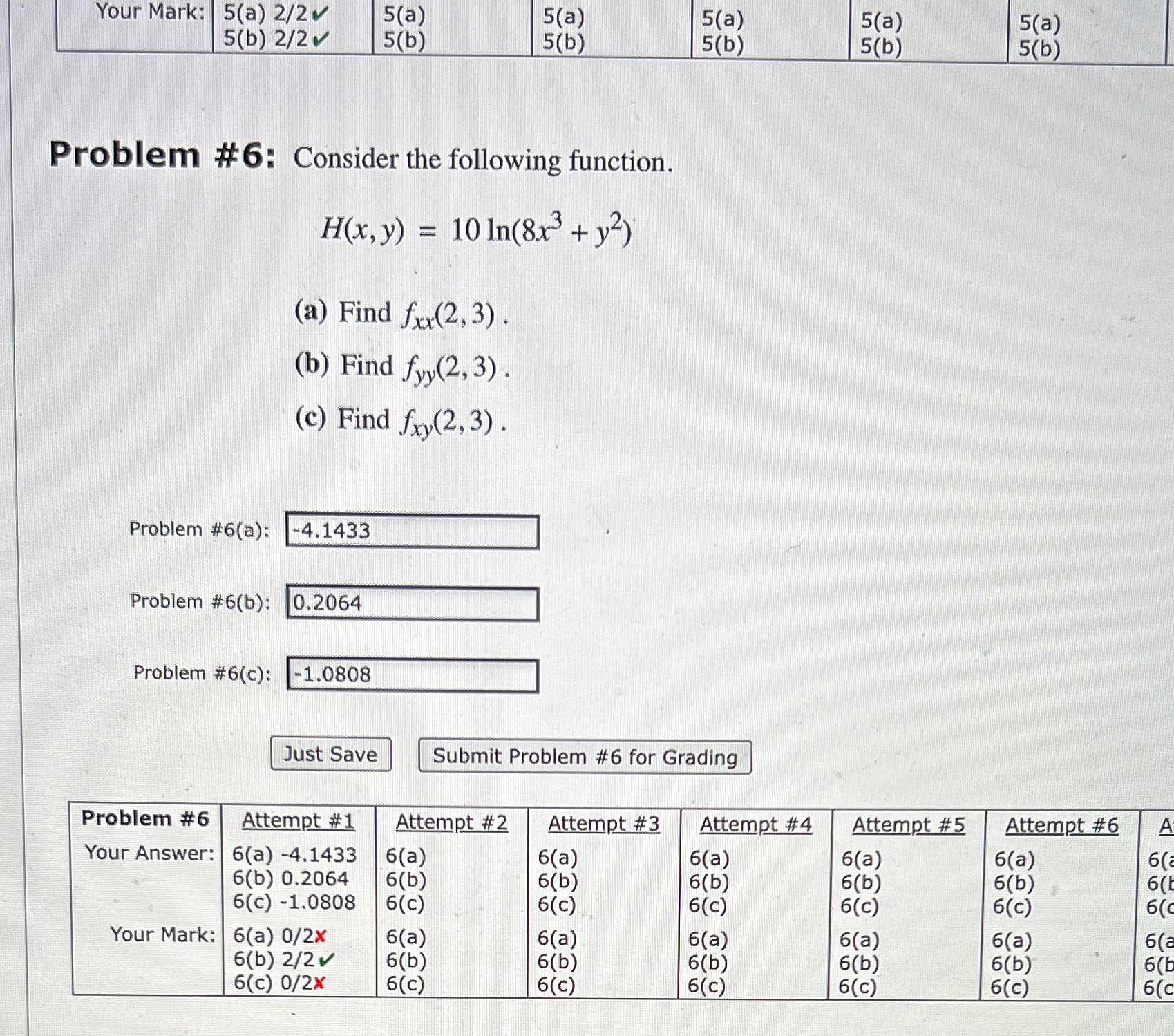 Your Mark: 5(a) 2/2 5(a) 5(a) 5(a) 5(a) 5(a) 5(b) 2/2 5(b)