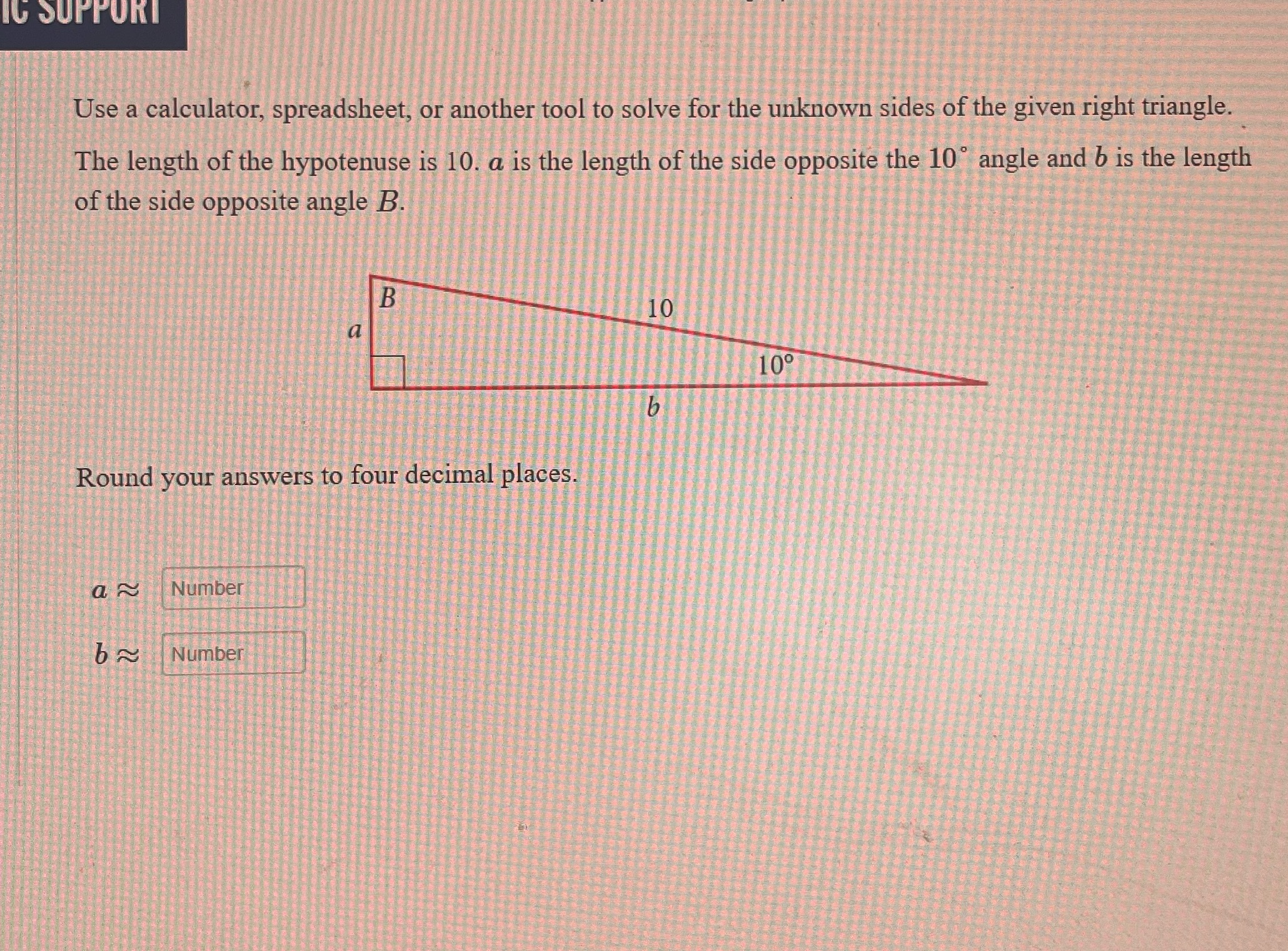 IC SUPPORT Use a calculator, spreadsheet, or another tool to solve for