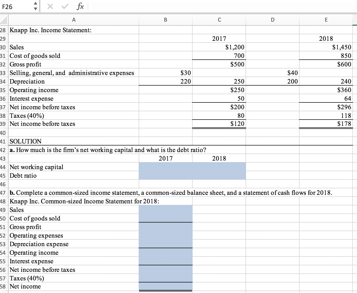 E a. How much is the firm's net working capital and what