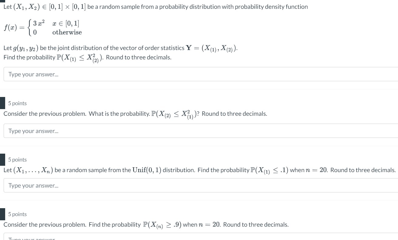 Let (X1, X2) [0, 1] [0, 1] be a random sample from