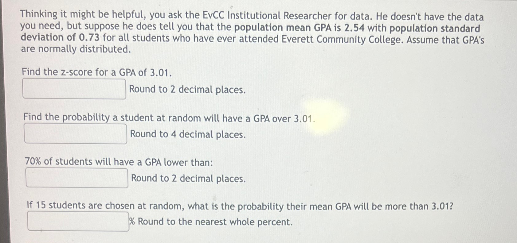 Thinking it might be helpful, you ask the EvCC Institutional Researcher for