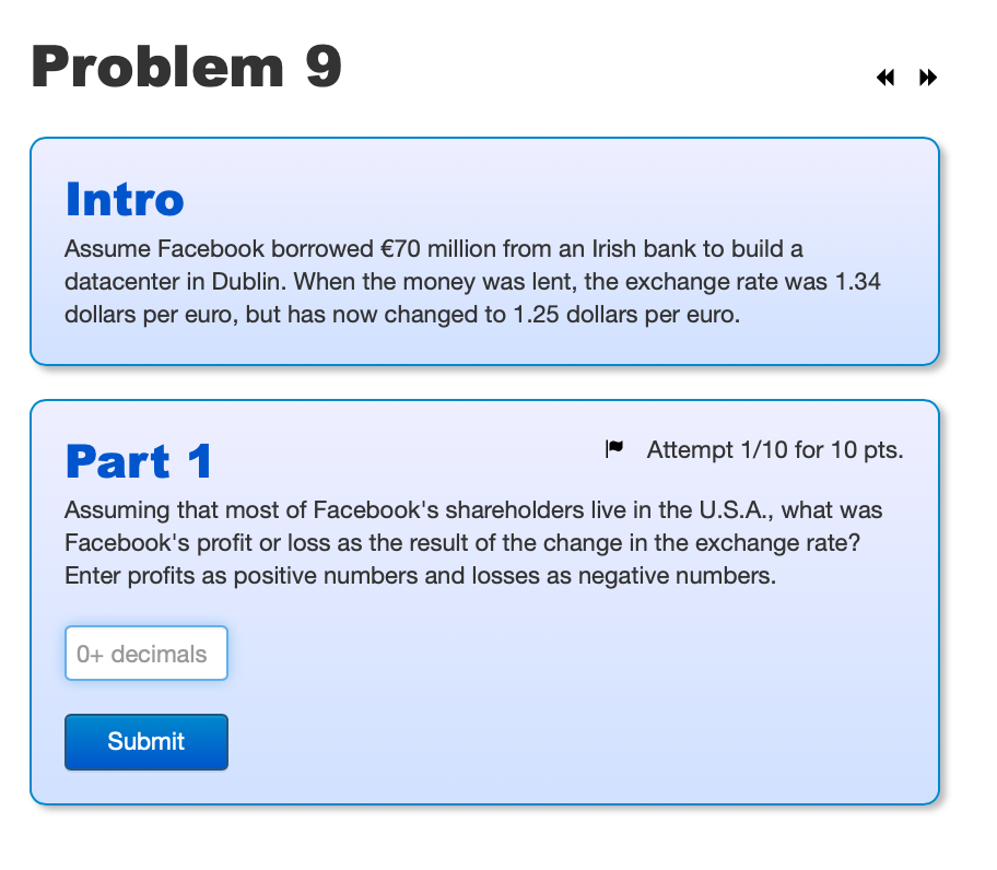 the US and 0.8% in Europe. Part 1 Attempt 1/10 for 10