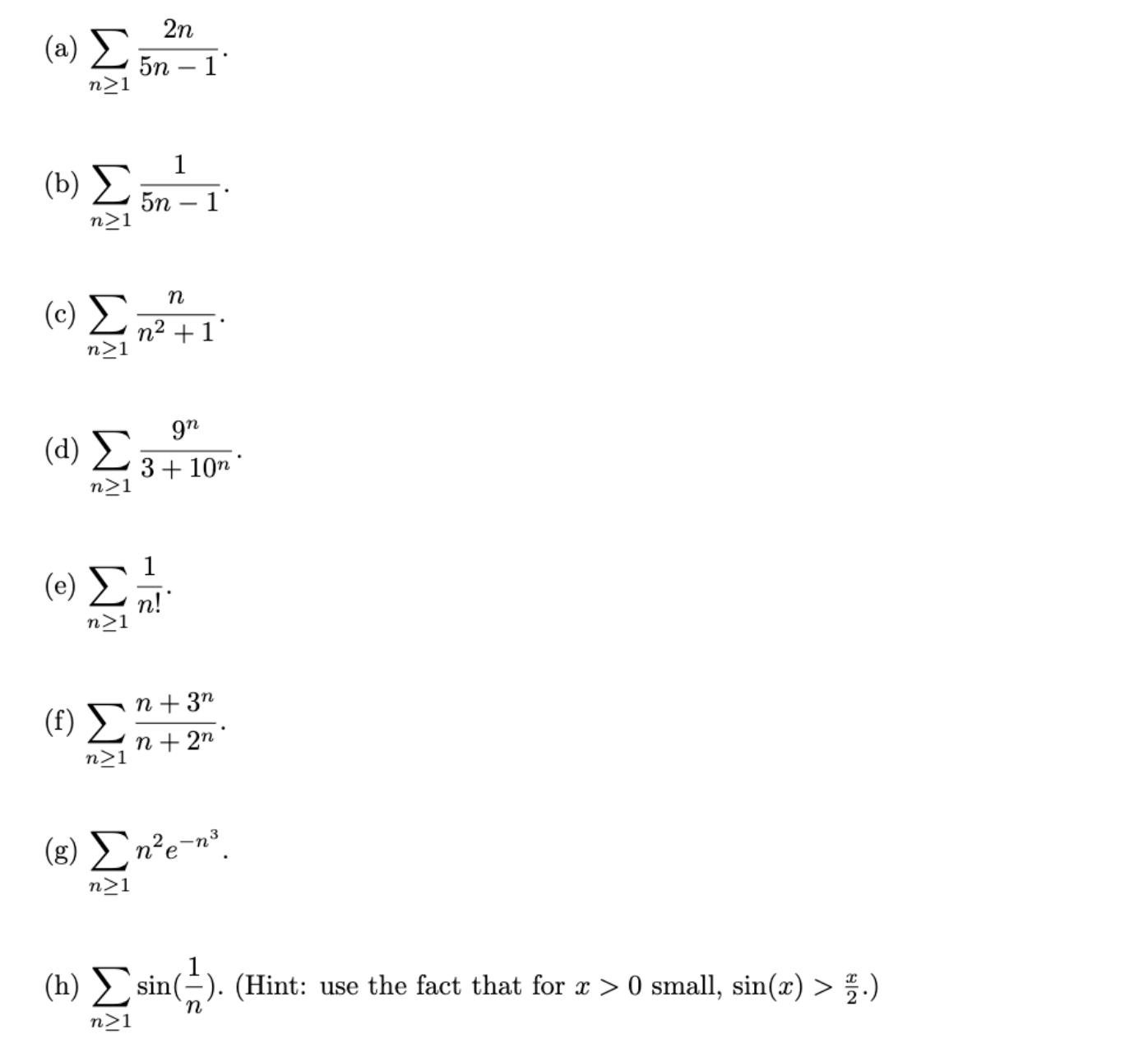 (a) 2 5 - 1 5n-1 1-103 (4) (c) n n +1