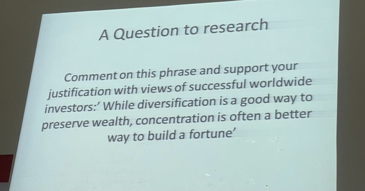 A Question to research Comment on this phrase and support your justification