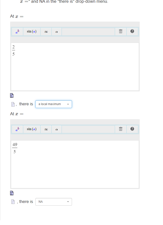 is increasing or decreasing. Note: Use the letter U for union. To