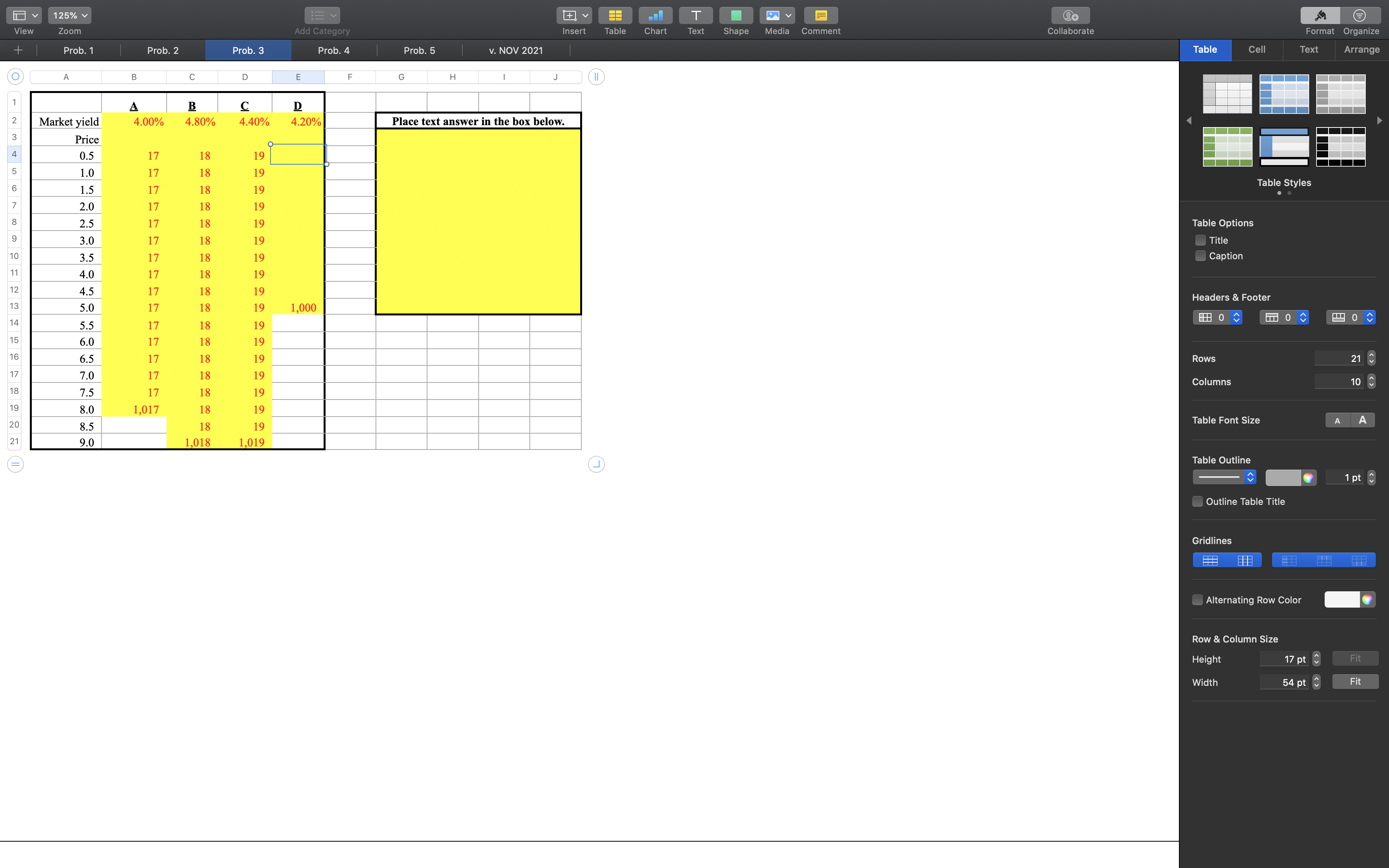 A View 125% Zoom Prob. 1 A B Prob. 2 Prob. 3