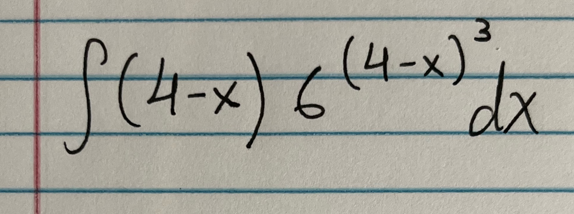 f(4-x)6 6(4-x) 3 dx