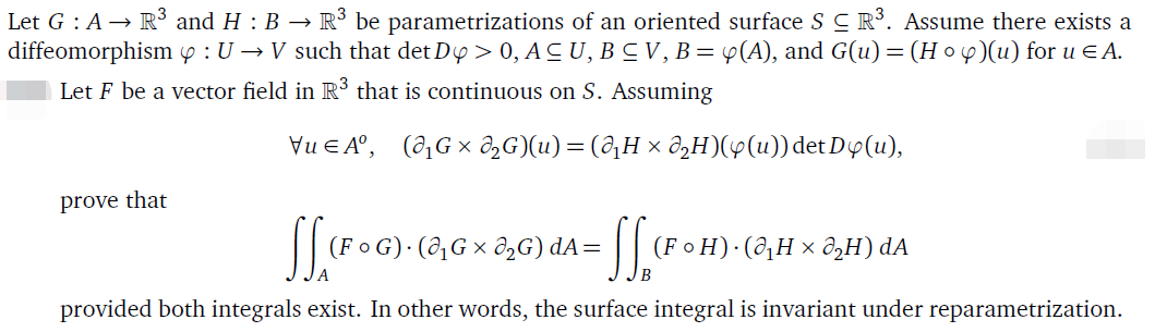Let G : A R and H : B R be parametrizations