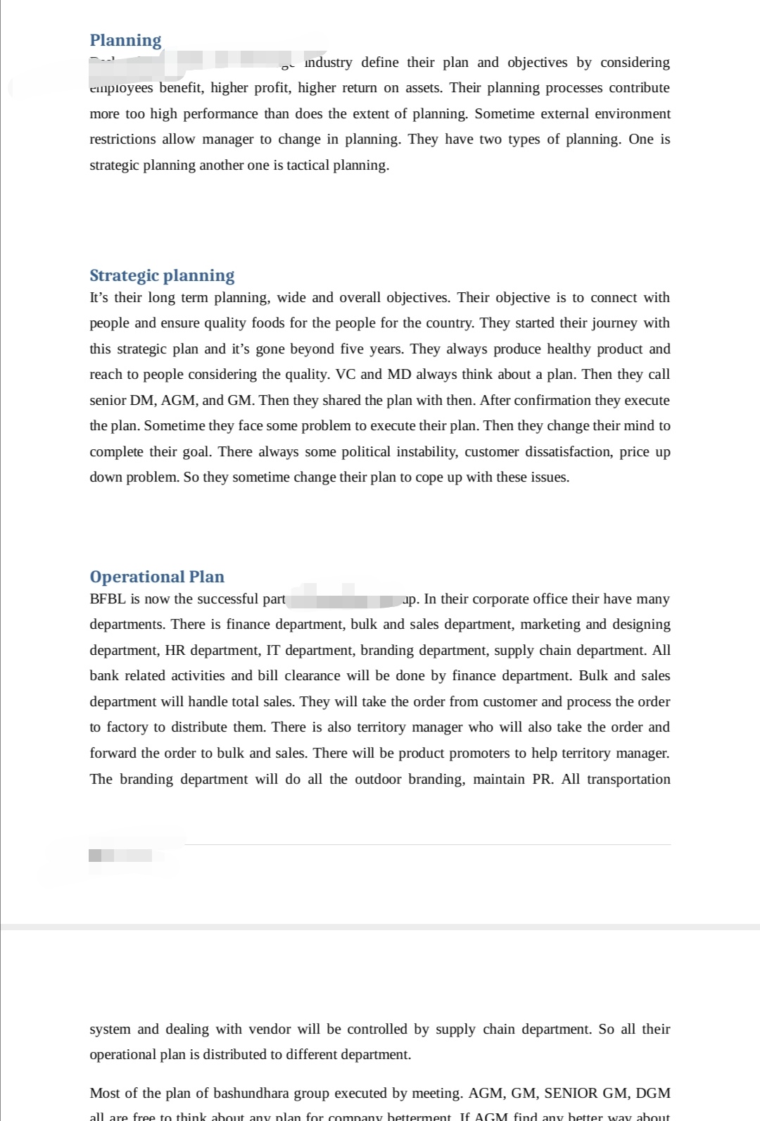 Planning industry define their plan and objectives by considering employees benefit, higher