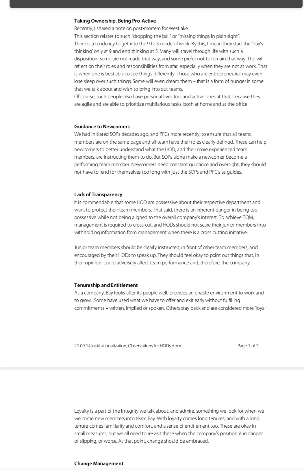 profit, higher return on assets. Their planning processes contribute more too high