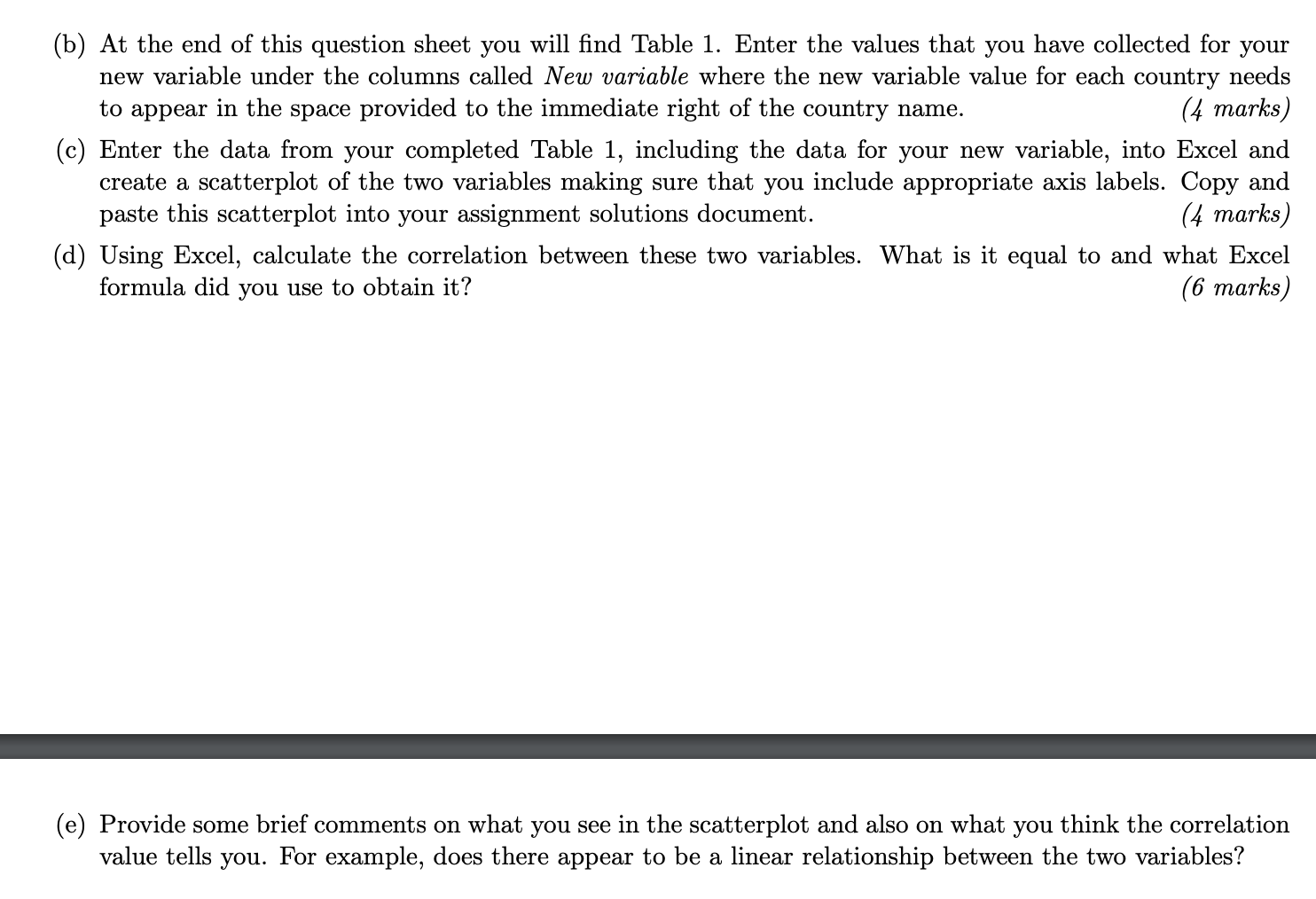 your lines. No other plot is allowed. (5 marks for each line