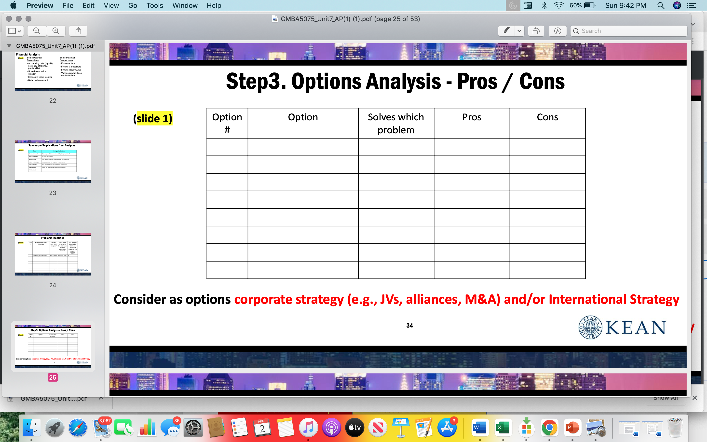 Preview File Edit View Go Tools Window Help a GMBA5075_Unit7_AP(1) (1).pdf (page