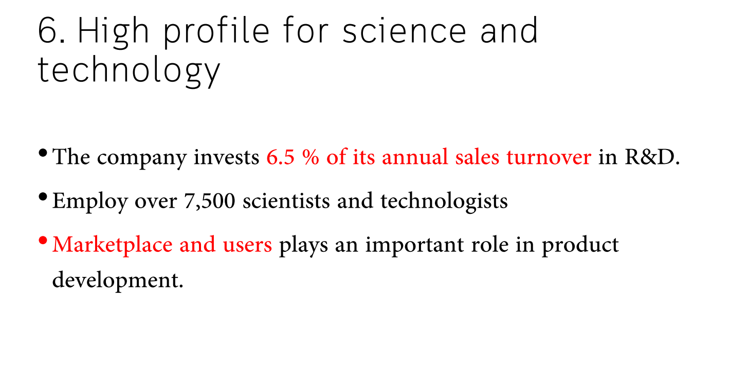 their time doing projects of their own selections 1. Company heritage and