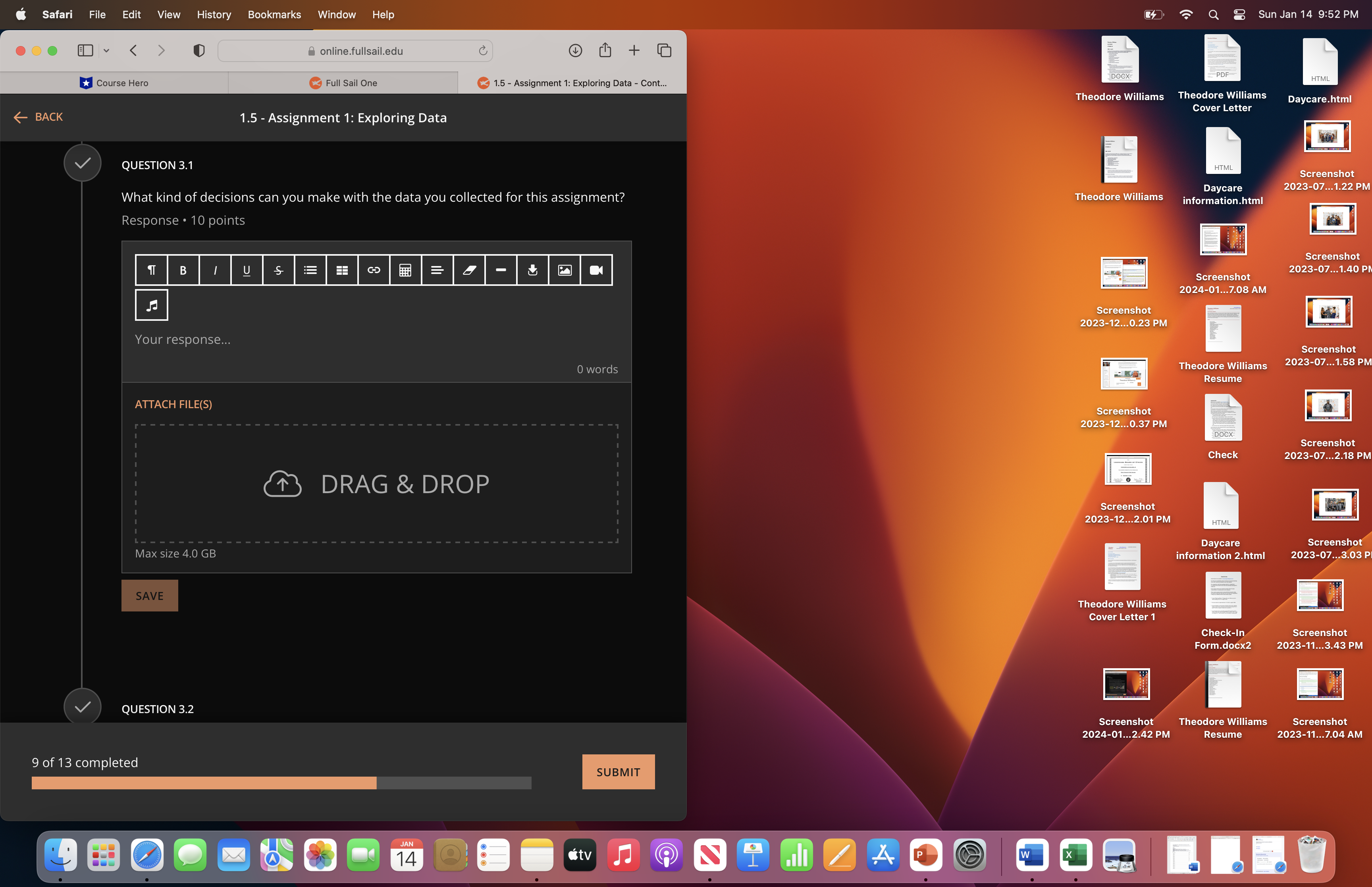 Full Sail One 1.5 - Assignment 1: Exploring Data 1.5 - Assignment