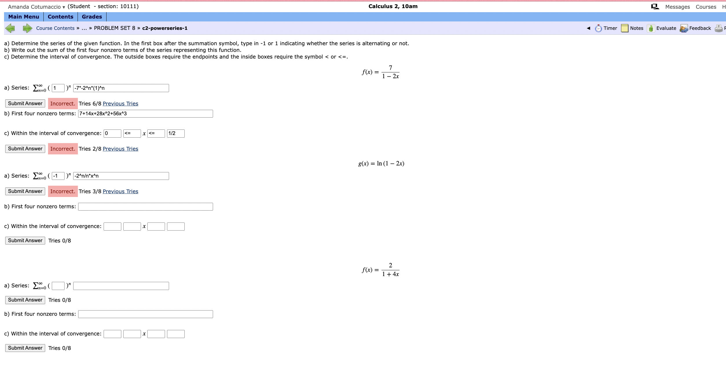 = ln(2) Es e F S = sin(2) Gs = e2 Hs