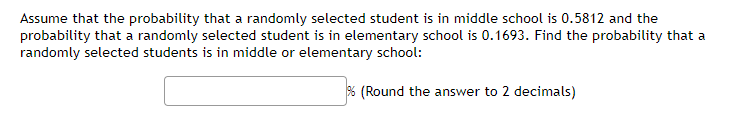 = 0.5327 and P(B) = 0.0741. Find the following probability: P(A or