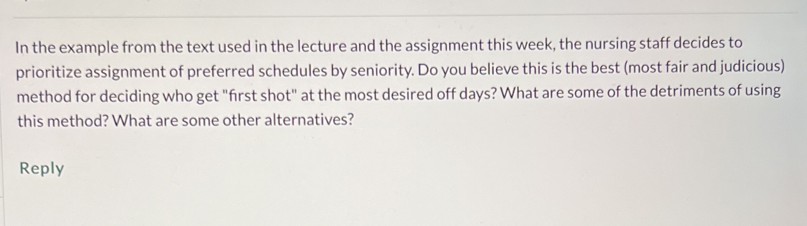 In the example from the text used in the lecture and the