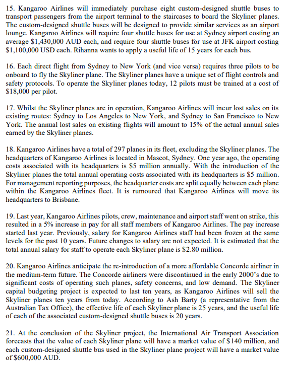 for each of the following: Q1. The Cash Flows at the start.