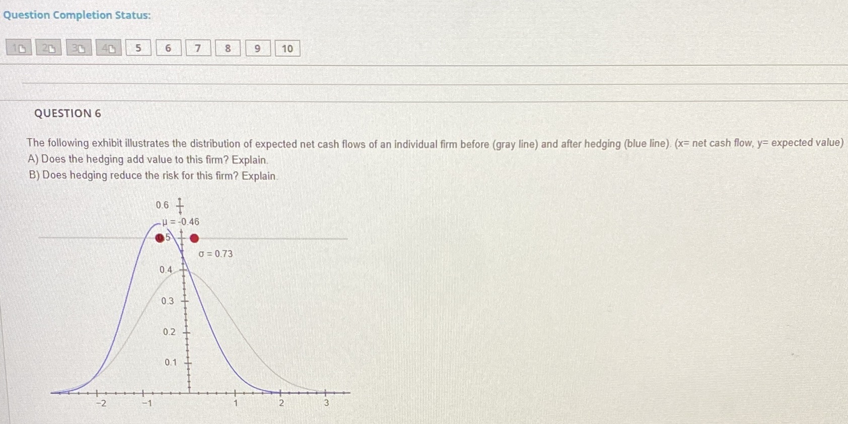 Question Completion Status: 2 30 5 6 7 8 9 10 QUESTION