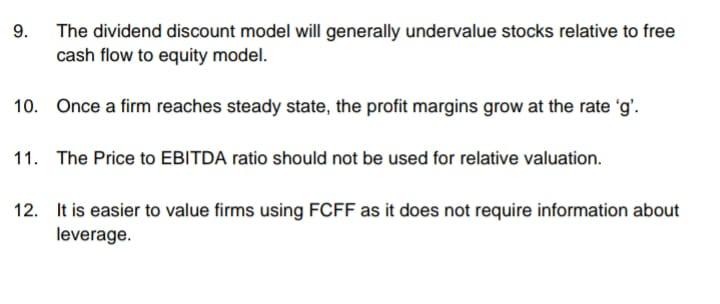 the dividend discount model but can be valued using the residual income
