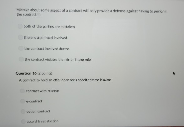 duty to do cannot be consideration. 13) 14) The doctrine of implied