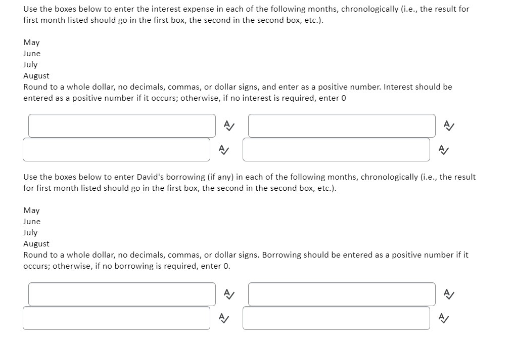 starting April with $720 set aside in his bank account to start