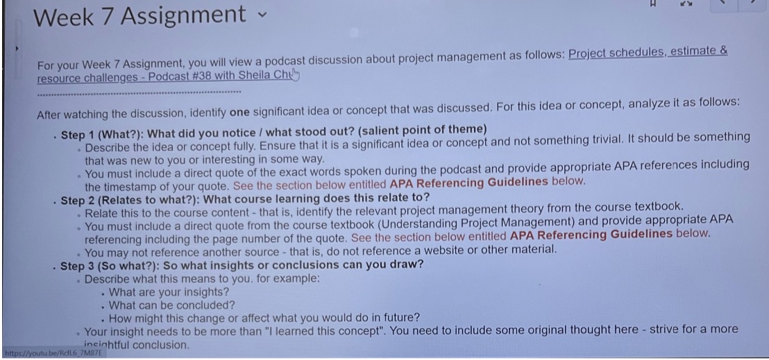 Week 7 Assignment For your Week 7 Assignment, you will view a