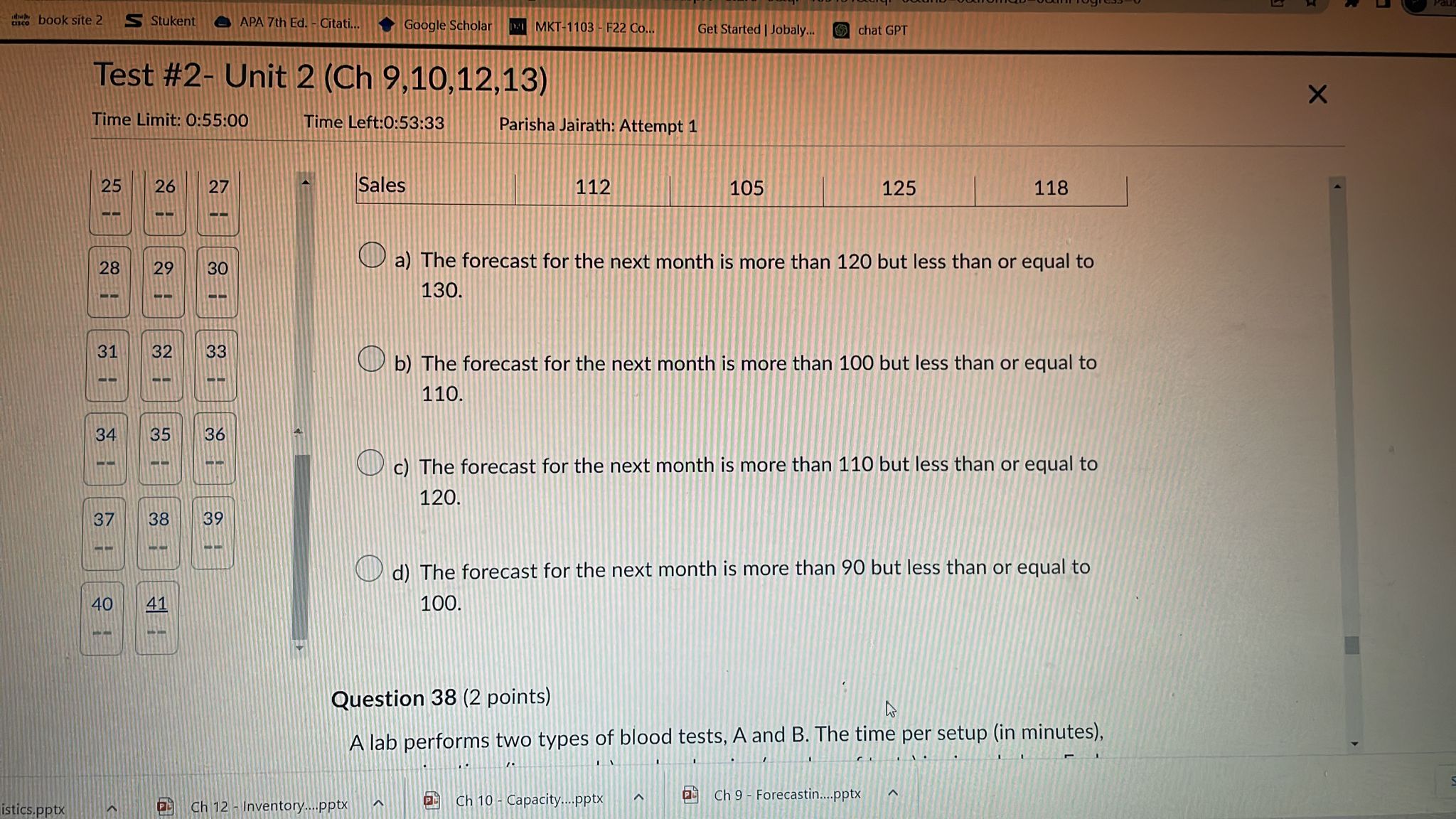 37 38 39 40 41 410 Logistics.pptx Type here to search Time