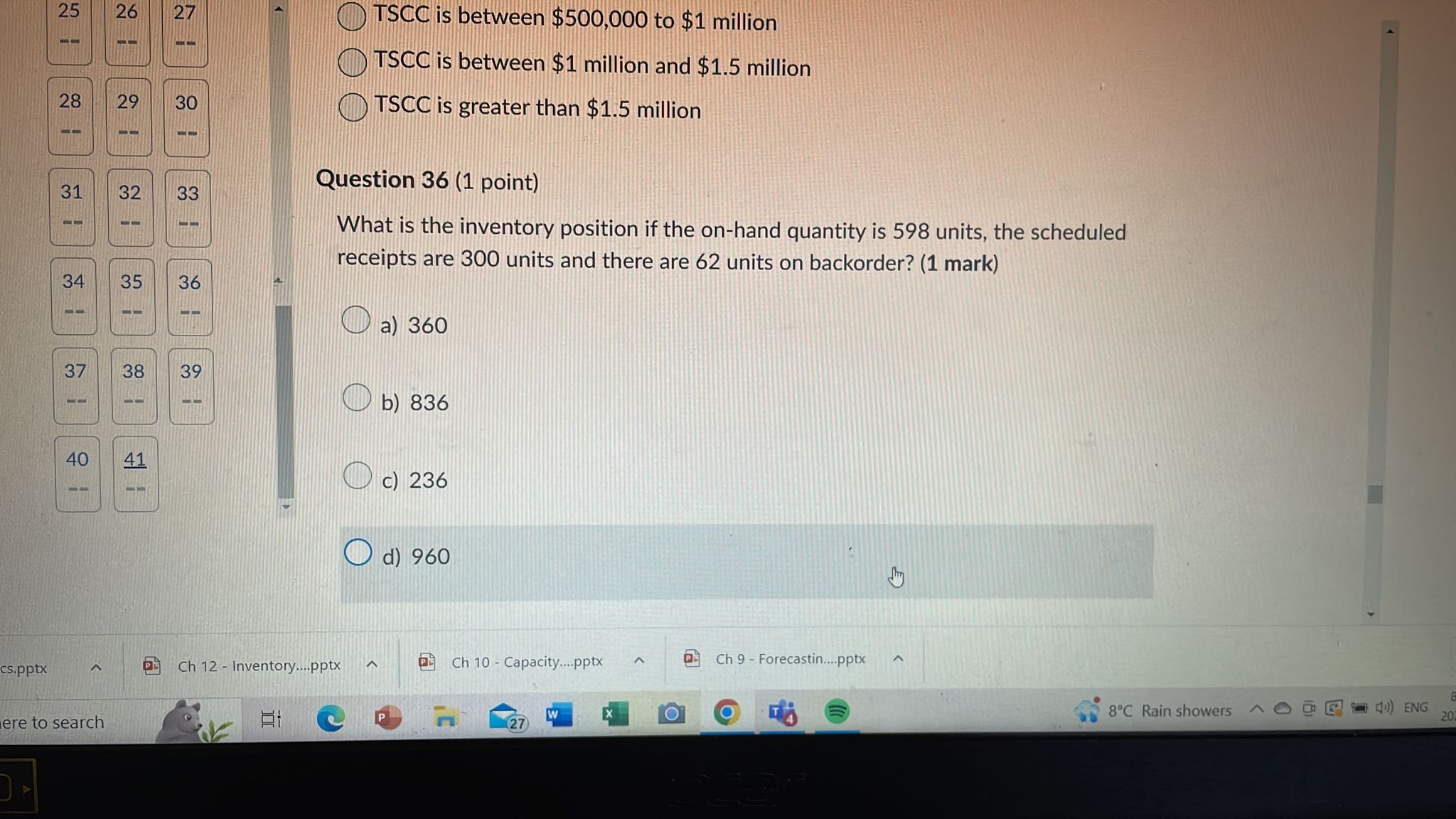 Left:0:53:48 Parisha Jairath: Attempt 1 Question 38 (2 points) A lab performs