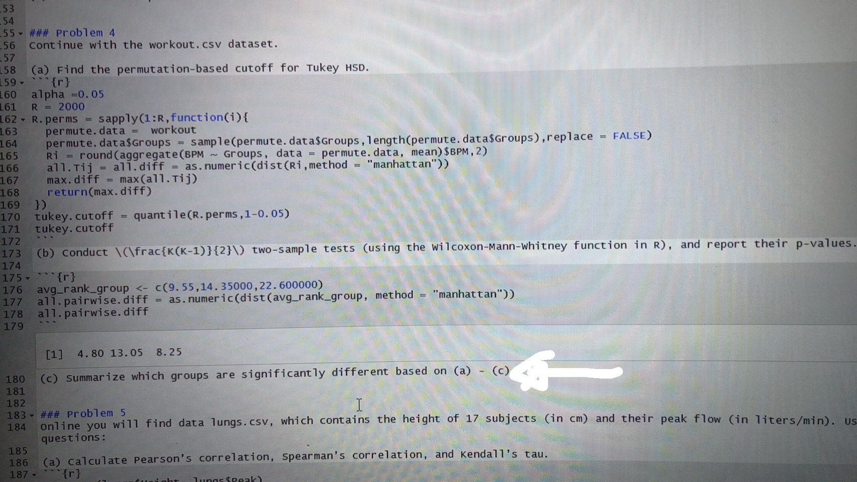 53 54 55 56 157 58 159 ### Problem 4 continue with