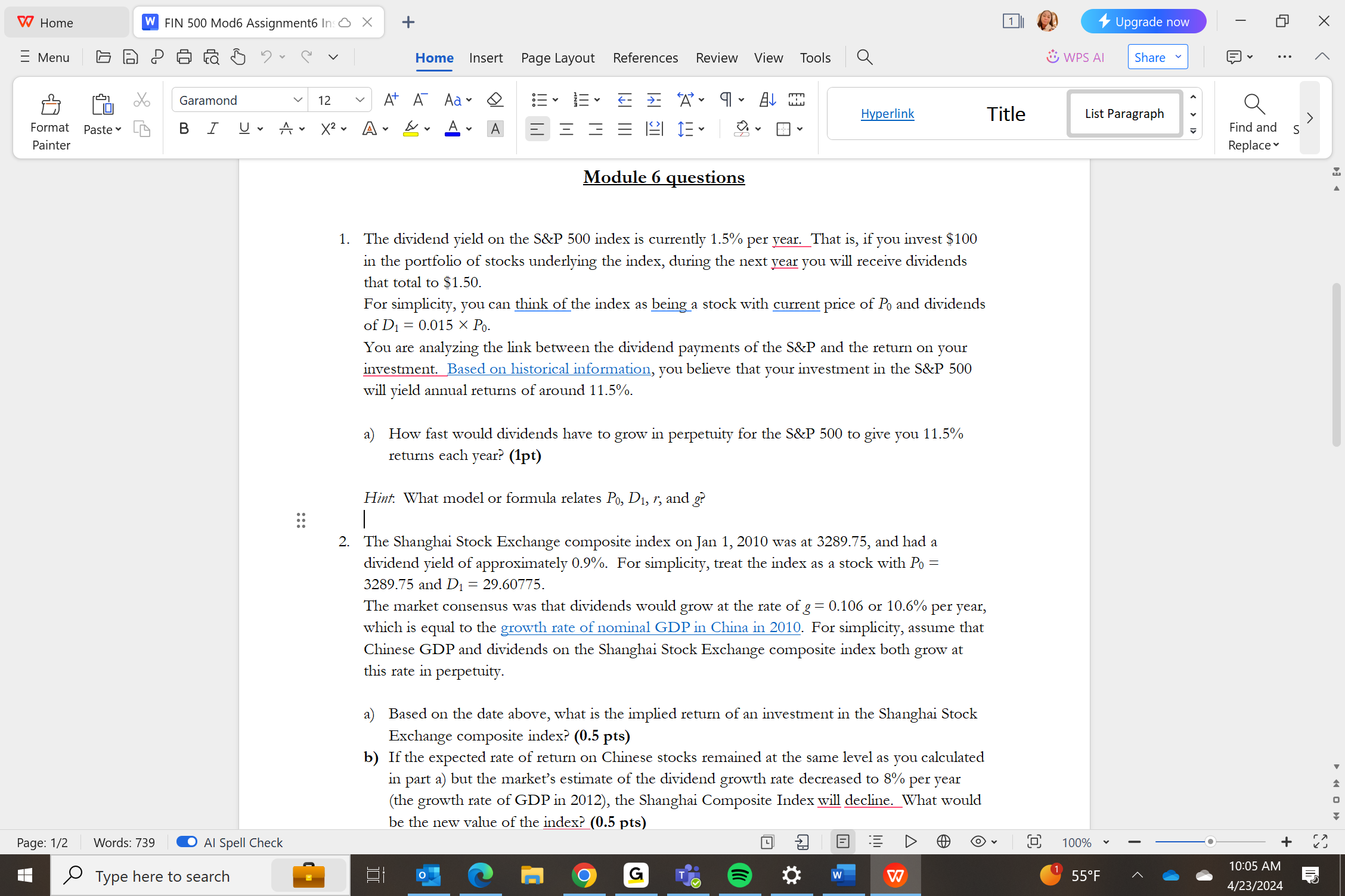 X + Home Insert Page Layout References Review View Tools Garamond 12