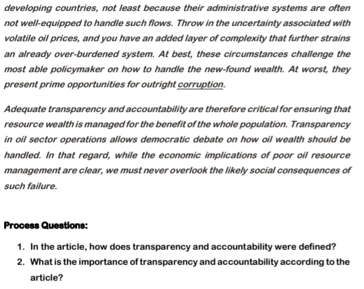 employees, communities and public officials. The fairer the entity appears to stakeholders,