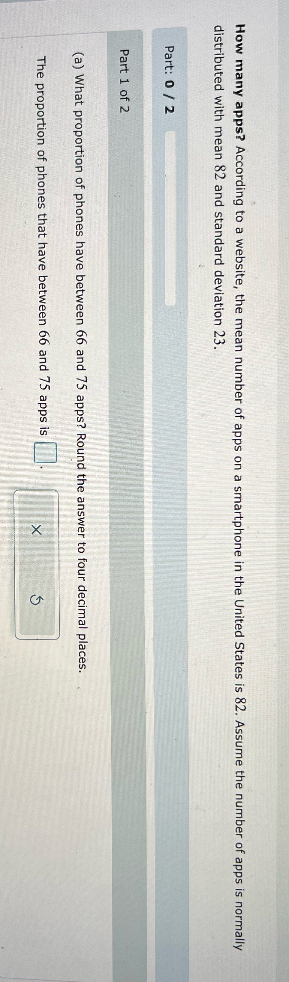How many apps? According to a website, the mean number of apps