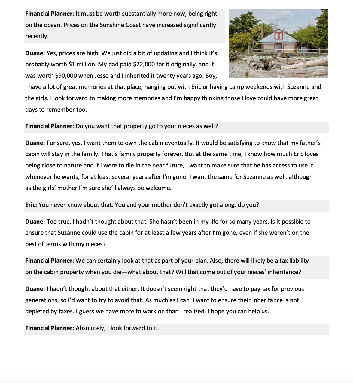 upcoming wedding! Eric, it's great to meet you at last. How are