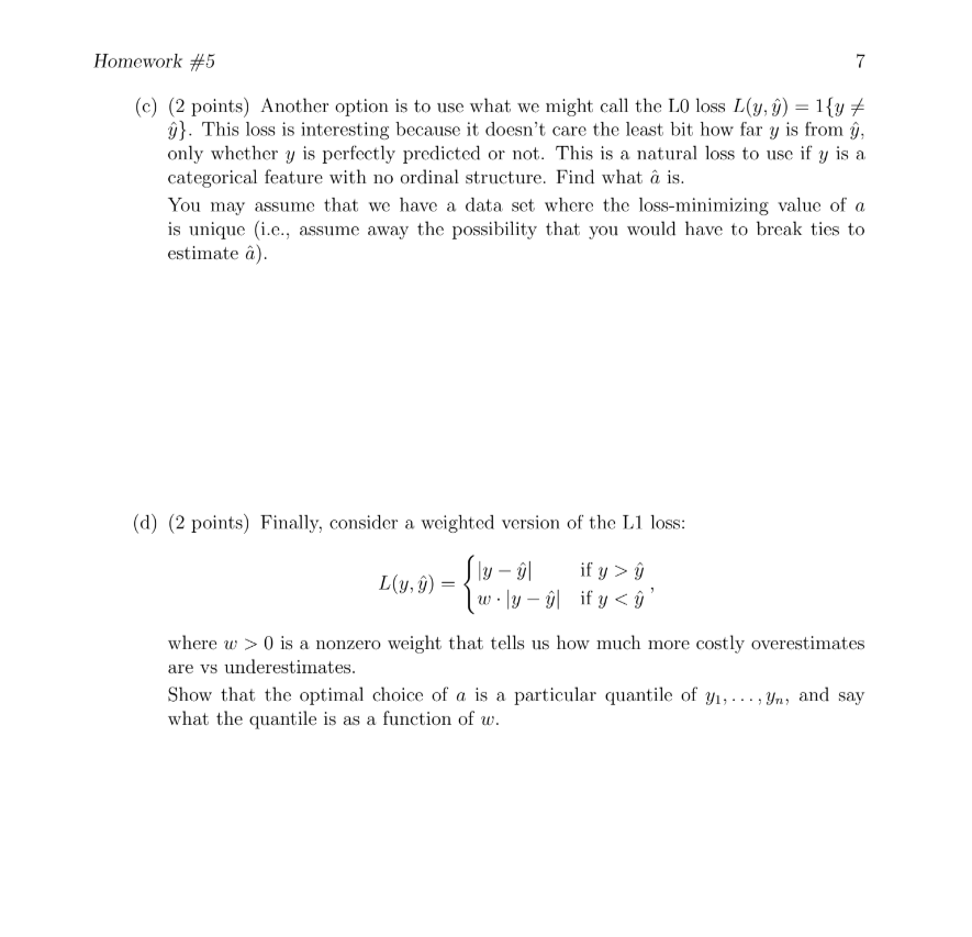 even simpler than the linear model we talked about in lecture is