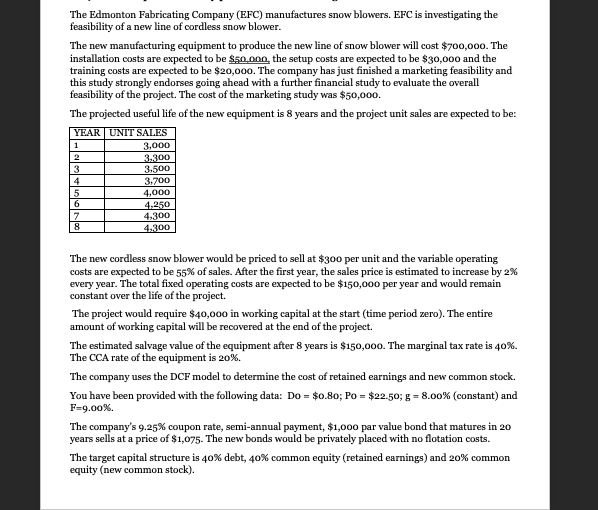 Salvage value of equipment $2,000 29 First year sales (in units) 20,000