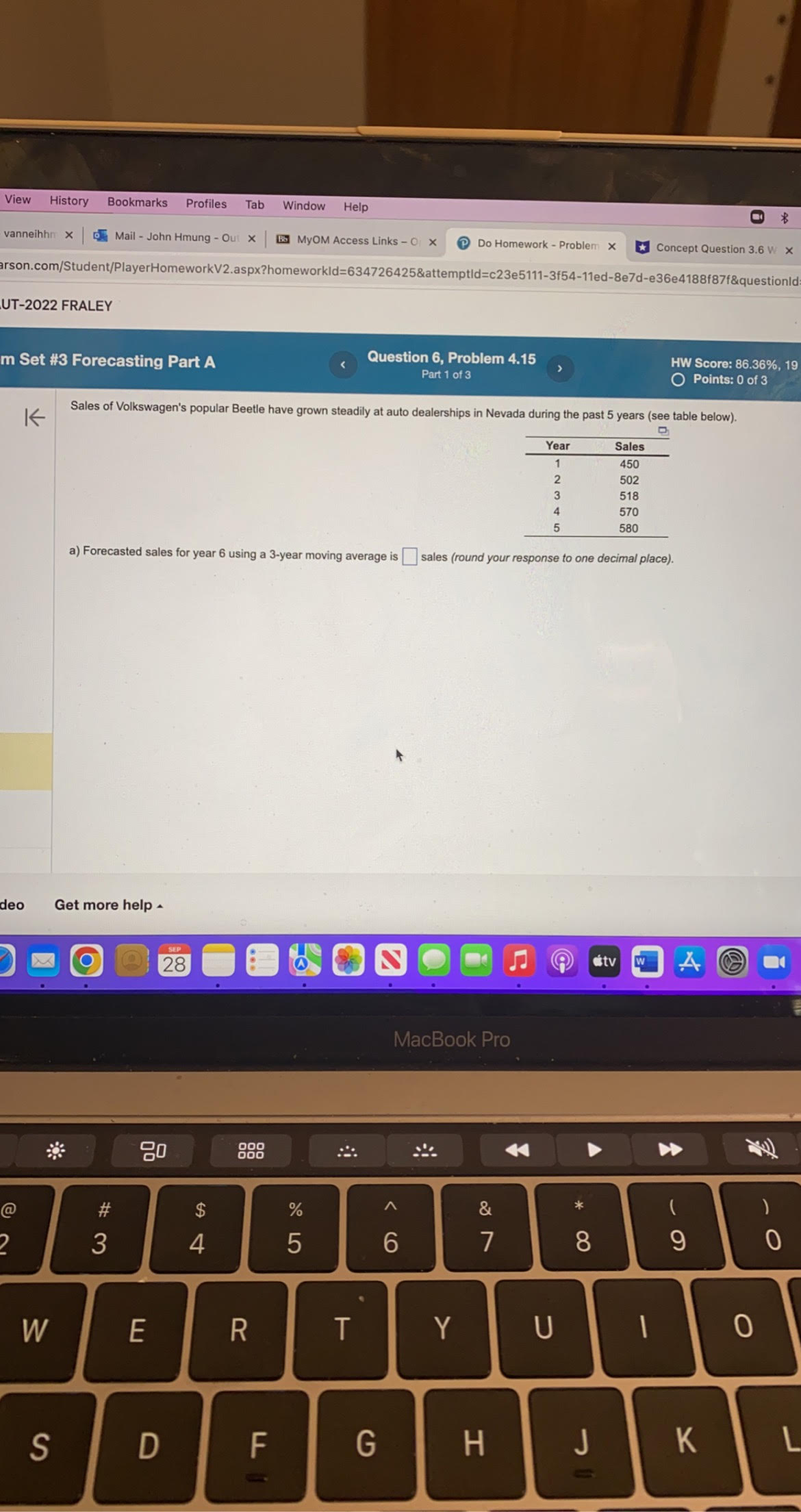 View History Bookmarks Profiles Tab Window Help * vanneihhm X Mail -
