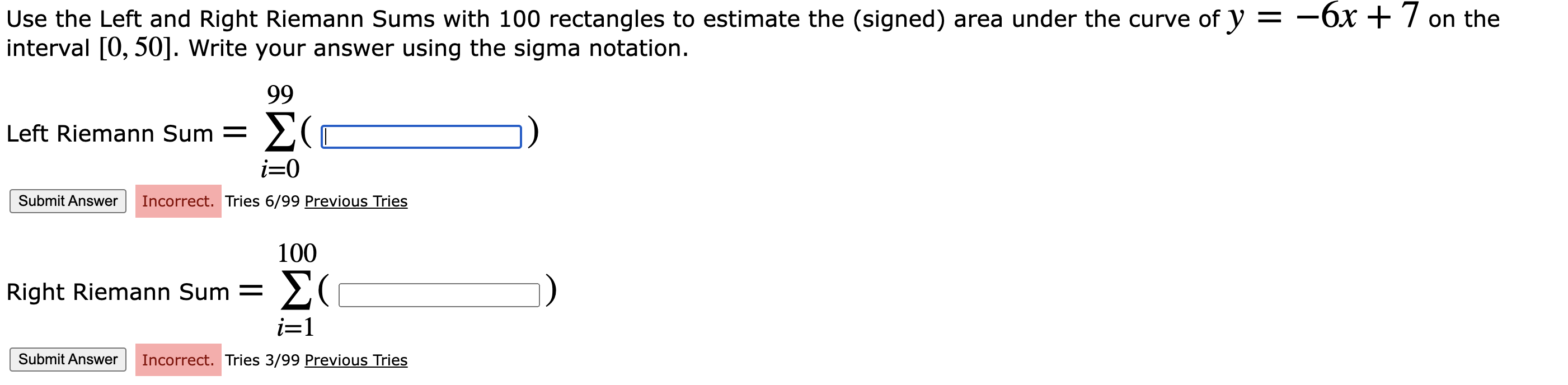 Use the Left and Right Riemann Sums with 100 rectangles to estimate