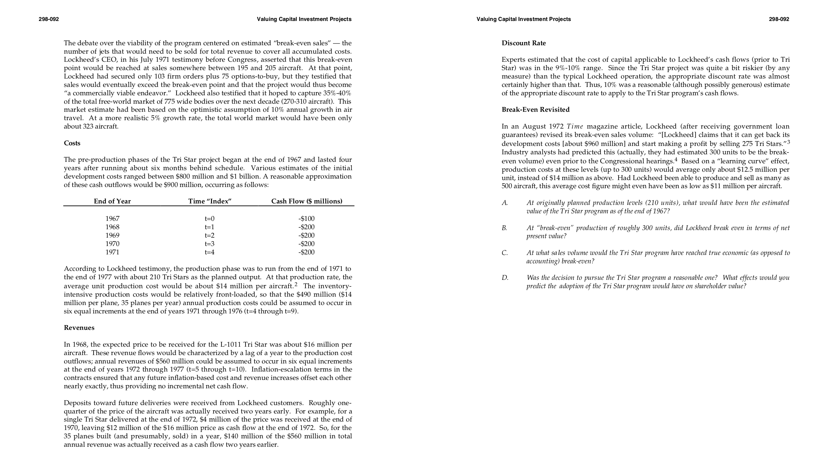 L M N O P 5 sale revenue per 12 6 Deposit