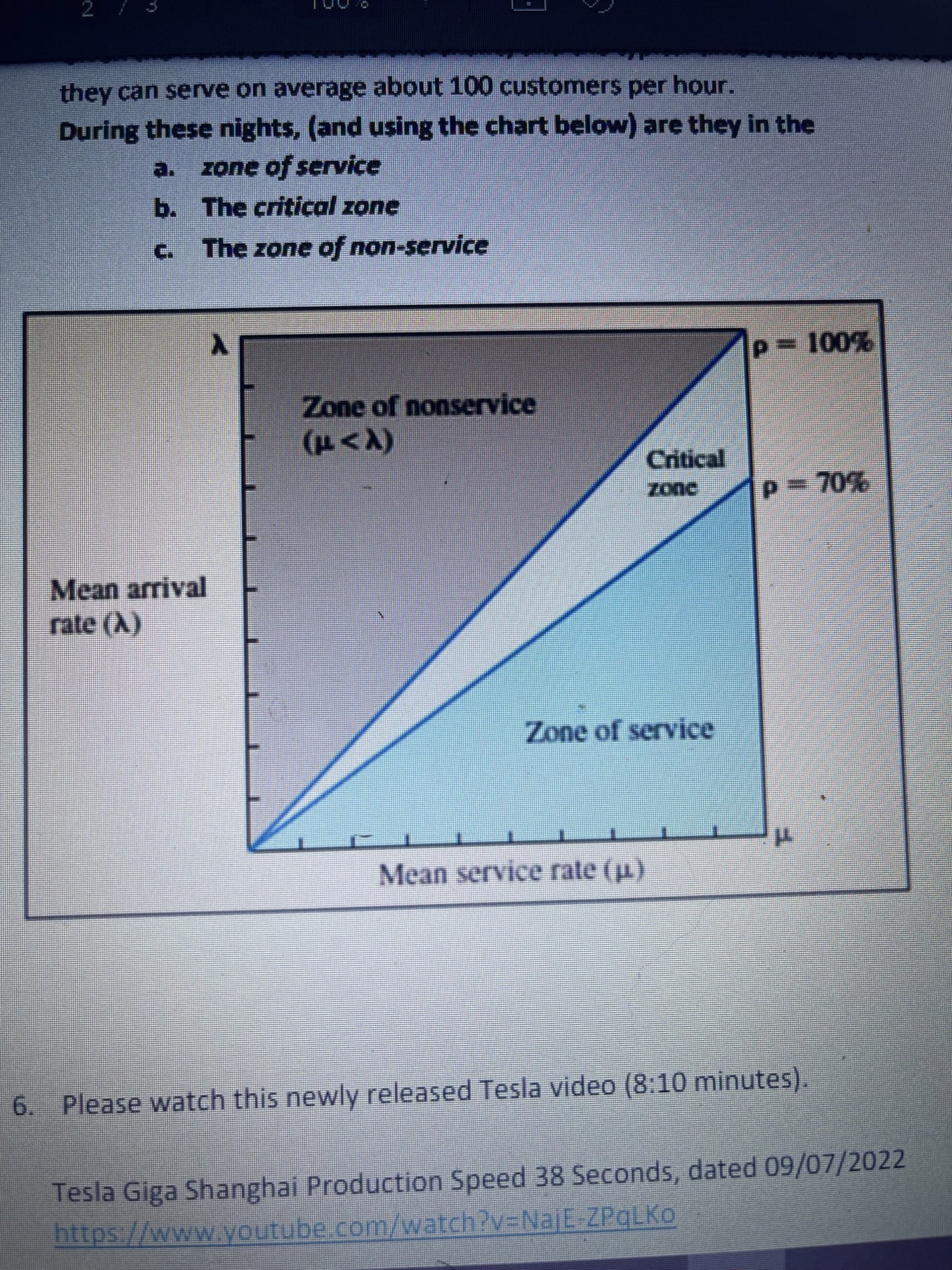 N a 1 they can serve on average about 100 customers per